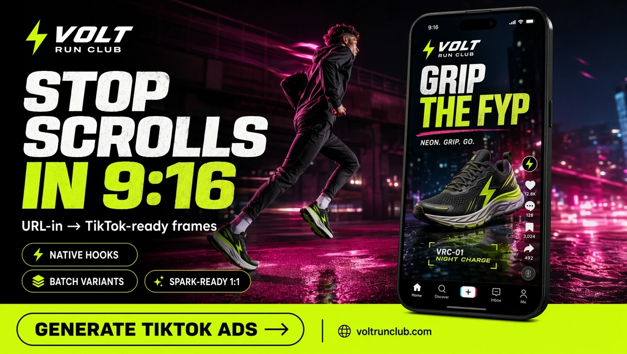 TikTok Ad Generator for Spark Ads & Short Video Campaigns | KreadoAI