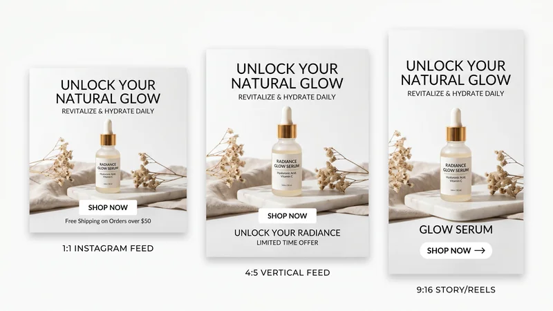 Multi-size ad outputs